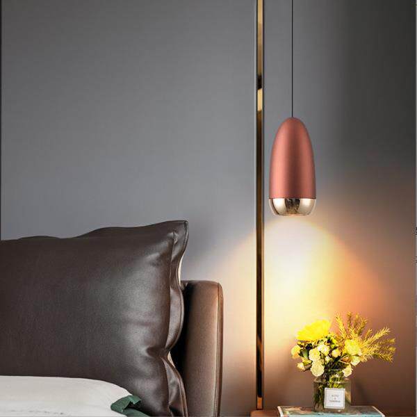 个性极简床头餐厅吧台小吊灯现代客厅背景卧室可调节高度设计灯