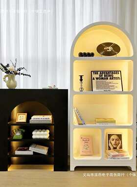 法式壁炉柜装饰柜室内客厅黑色白色简约民宿玄关摄影置物架展示柜