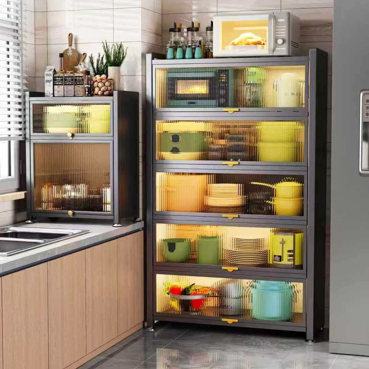 厨房多功能置物架加厚微波炉家用碗筷调料柜餐边柜带门多功能橱柜,畜牧/养殖物资,畜牧/养殖器械,淘宝优惠券,粉丝福利购,淘宝优惠卷