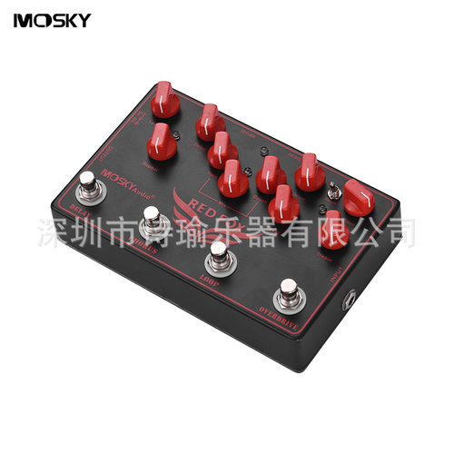 RED FOX 吉他综合效果器4合一效果器 厂家批发