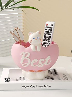 招财猫钥匙收纳玄关摆件入户门口鞋柜客厅家居装饰品乔迁新居礼品