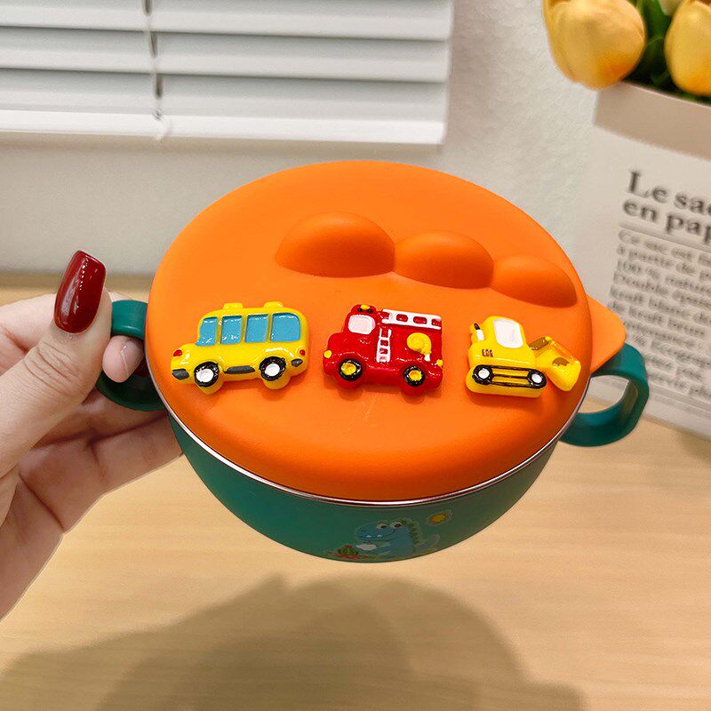 宝宝辅食盒婴儿专用米粉保温碗便携式儿童可爱保温饭盒卡通便当盒
