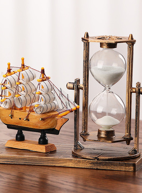 轻奢沙漏摆件家居饰品房间客厅办公室桌面酒柜玄关创意工艺小装饰