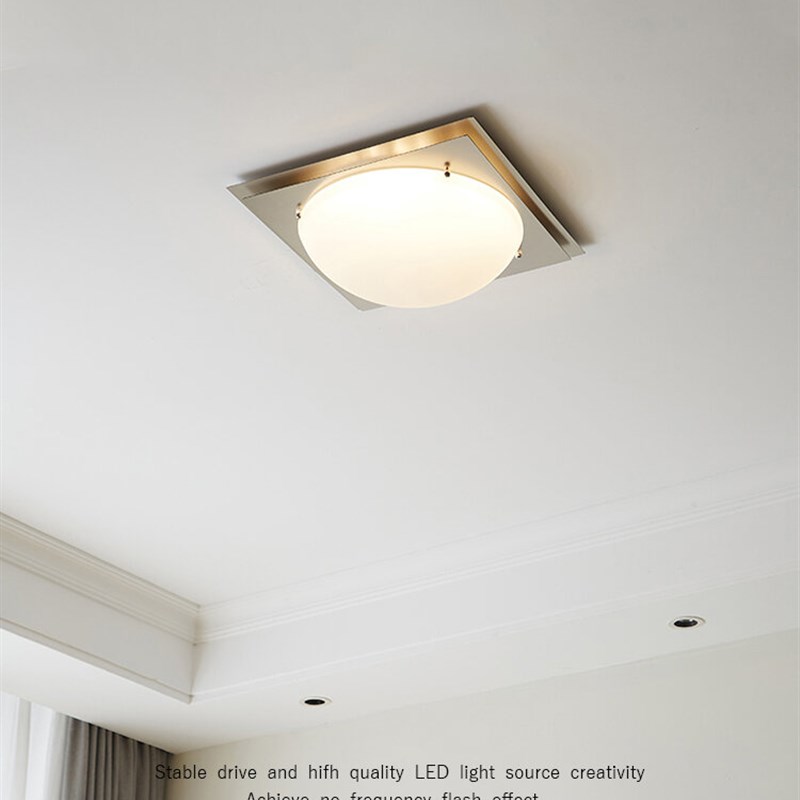 丹麦包豪斯设计师吸顶灯金属工业风卧室书房客厅衣帽间过道复古