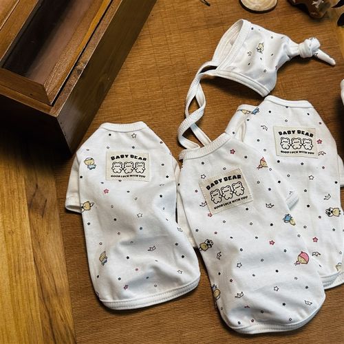 YH 德文猫无毛猫日式家居服睡衣 婴儿棉柔小蝴蝶结冬季新款