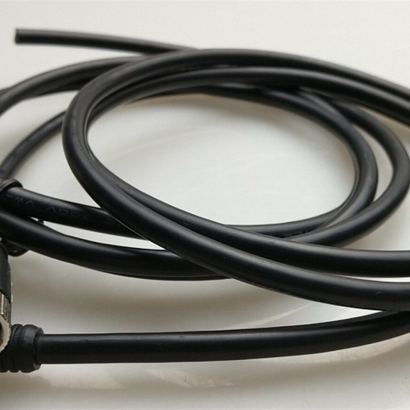 m8航空插头传感器接头公母M8防水连接器3芯4孔5针6P注塑式带线2米