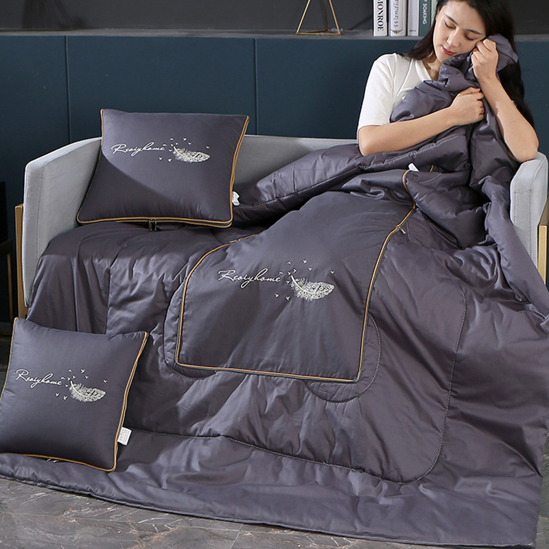 抱枕被子两用全棉午睡枕头被汽车载内靠枕办公室折叠毯二合一春秋