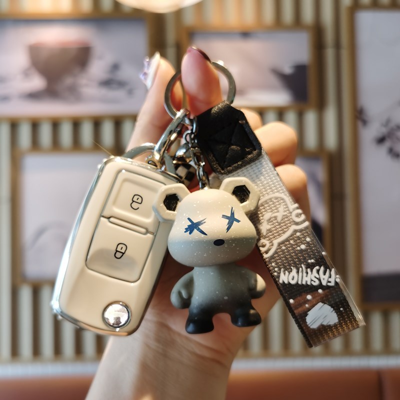 比德文M5 M6 M7 M8电动车钥匙包V7新能源电动四轮车遥控钥匙套扣