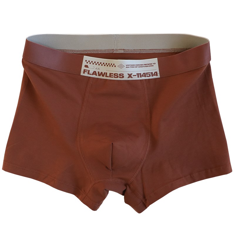 男士内裤纯棉男生平角裤头青年中腰大码透气裤衩宽松短裤四角底裤