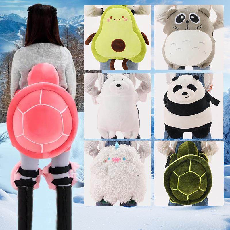 滑雪护具小乌龟护臀防摔屁垫女成人滑冰轮滑护膝儿童装备套装全套