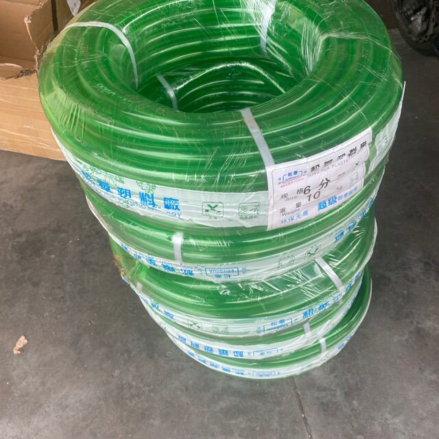 松华绿色软水管加厚抗老化花园园林水管防冻耐寒牛筋软管6分32米
