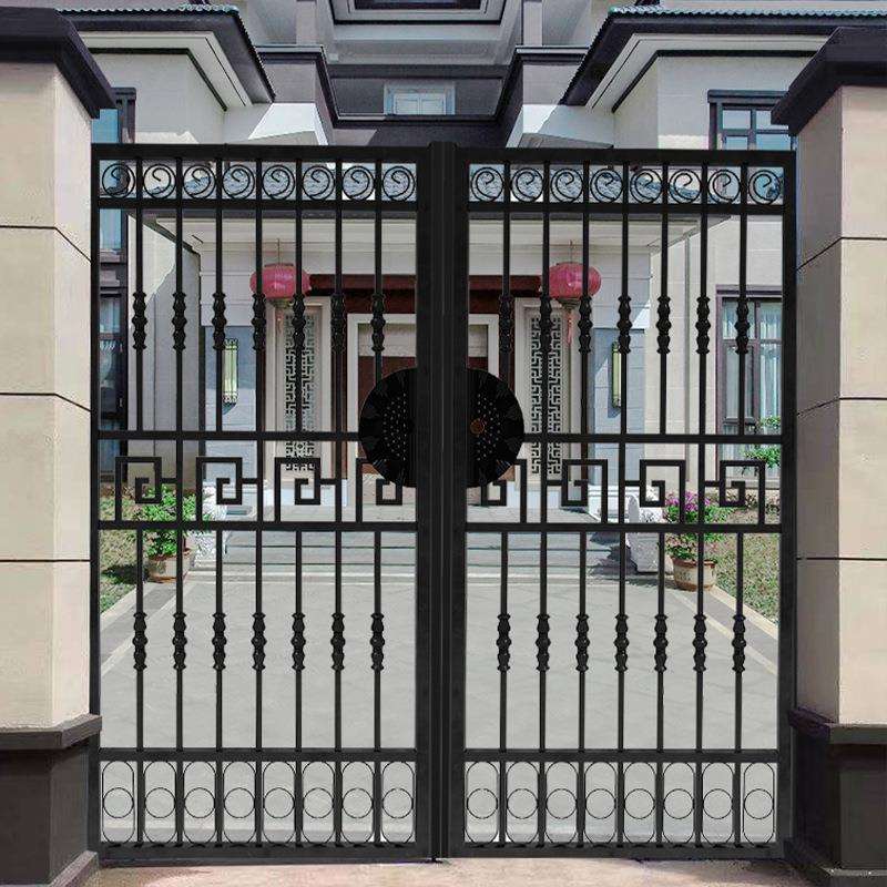 庭院大门院子门铁艺门围墙门栅栏门防盗门别墅大门农村小铁门钢