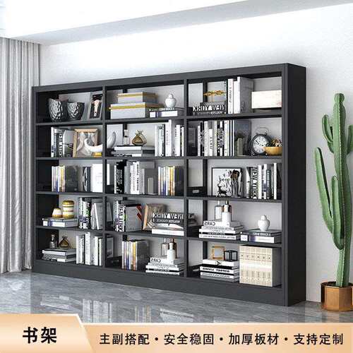 钢制书架图书馆学校书店阅览室单双面资料架档案架图书柜铁制书架