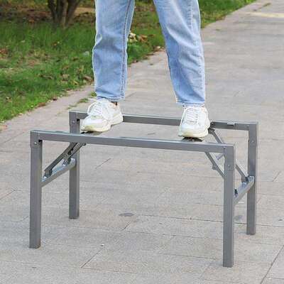 长方形折叠桌架子简易折叠桌子腿长桌腿支架小桌子架子桌风源