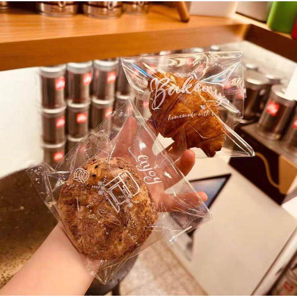 贝果面包包装袋自封袋烘焙吐司烘培单独小自粘三明治透明点心袋