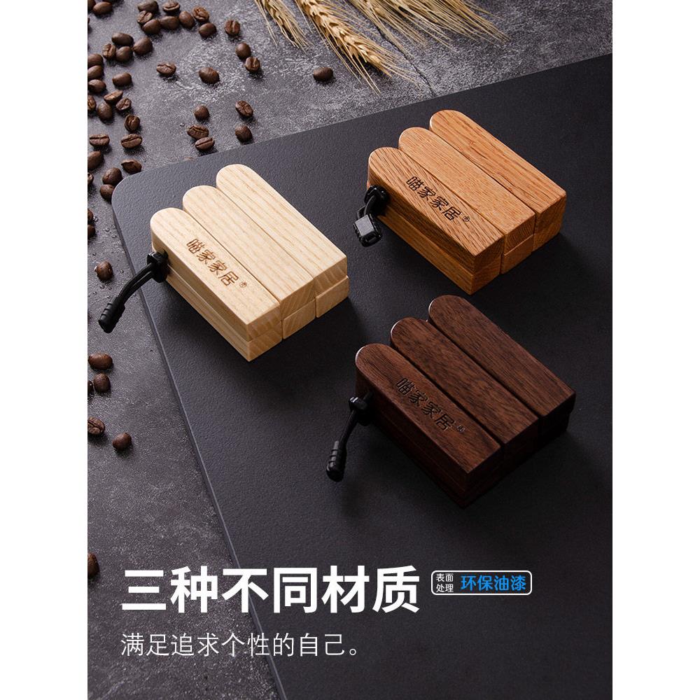 可折叠隔热垫户外锅垫黑胡桃木杯垫木质餐桌木垫实木防烫垫露营