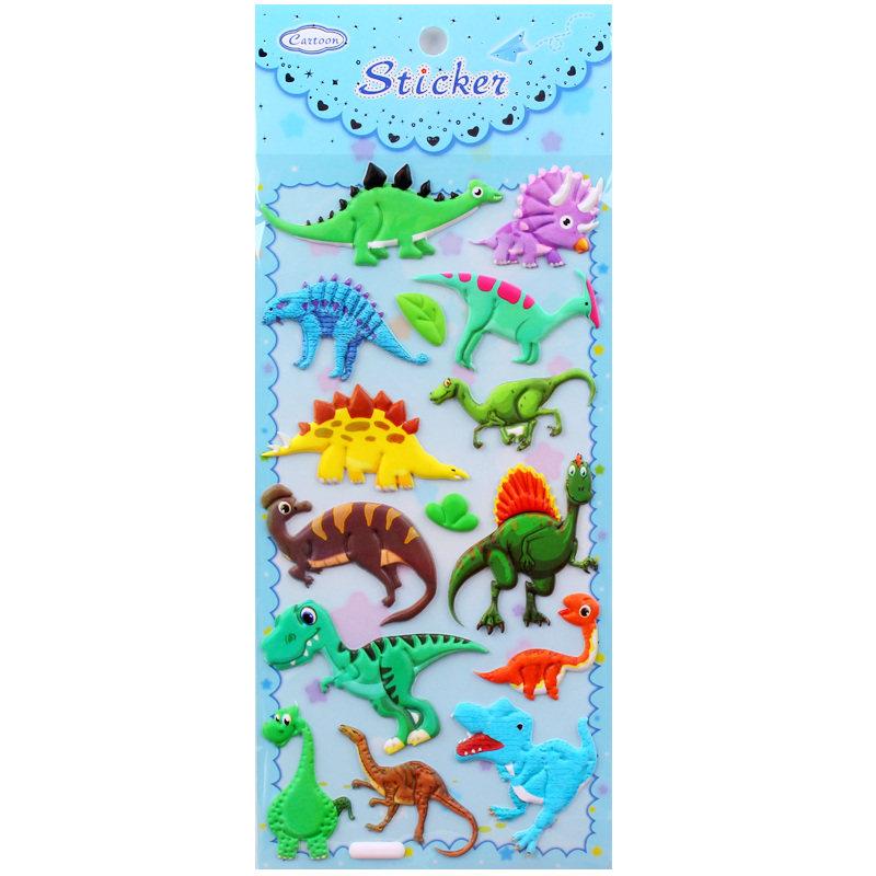 儿童小贴画 幼儿园奖励侏罗纪恐龙世界动物贴纸dinosaur sticker
