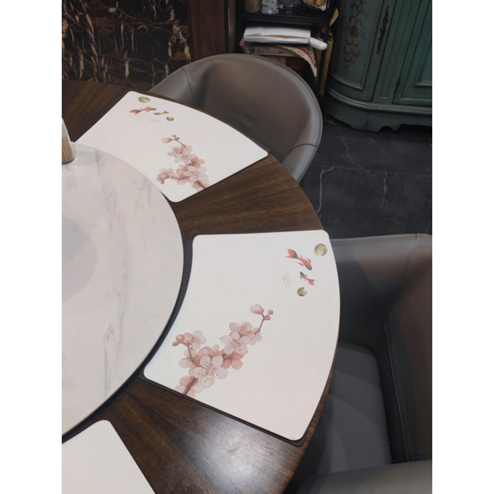 餐垫纸一次性扇形新中式餐垫酒店日式餐桌垫弧形日料店餐具垫禅意