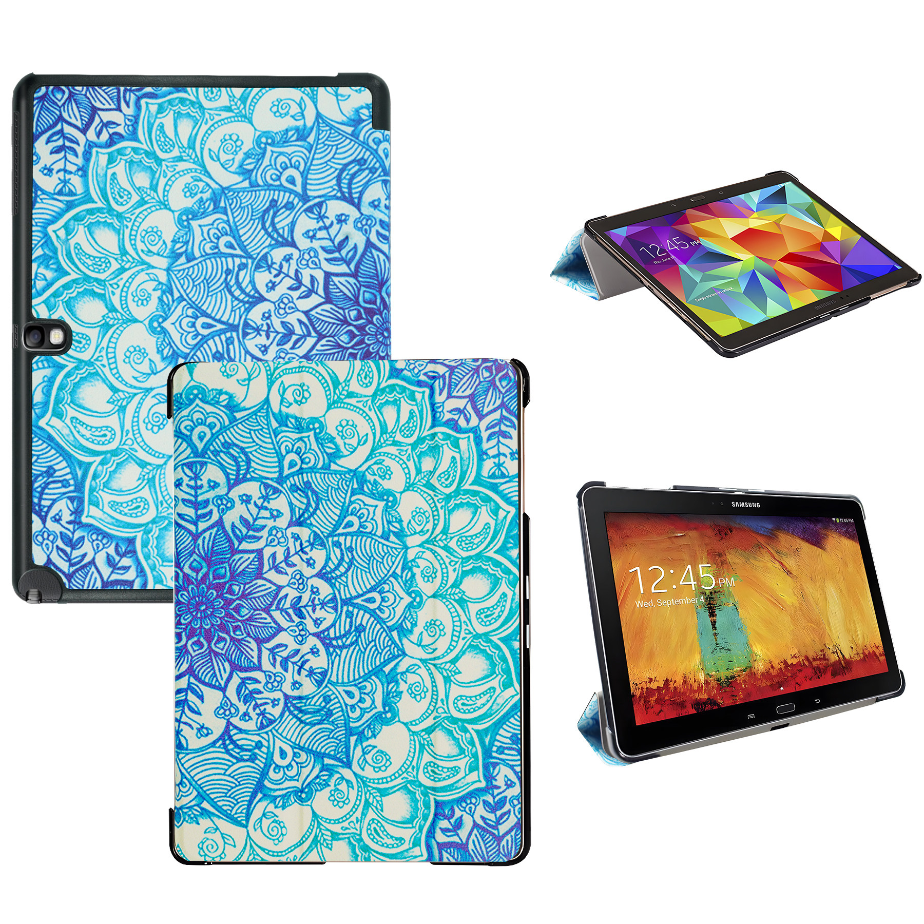 适用三星Galaxy Note 10.1 2014 Edition平板保护套SM-P600防摔皮套Tab Pro 10.1 SM-T520/525智能休眠保护壳