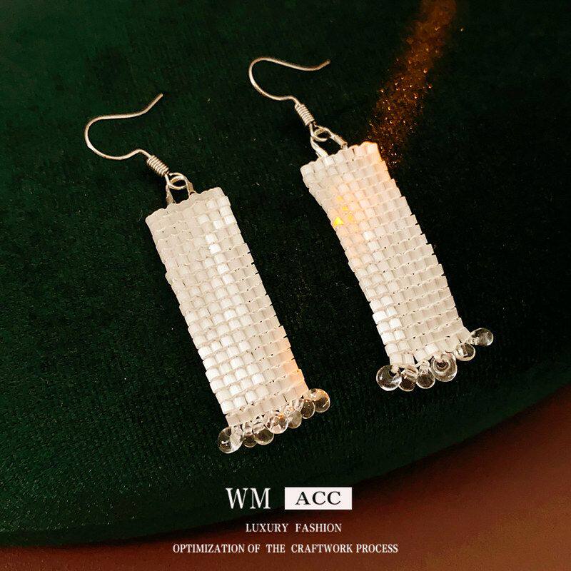 耳饰耳环高级感耳钩流苏氛围法式小众女感复古串珠吊坠猫眼石百搭