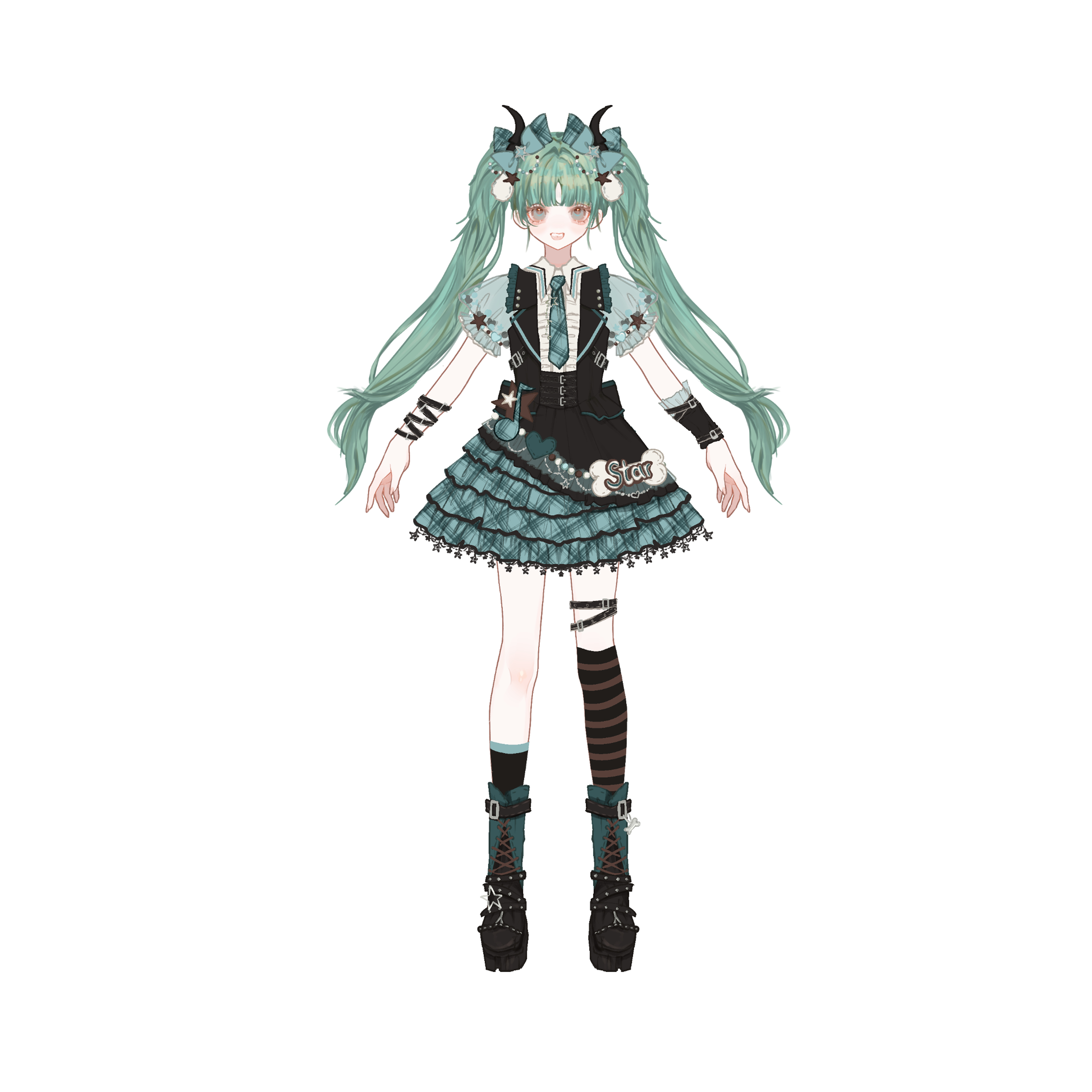 久命猫初音cos服女印象裙洛丽塔