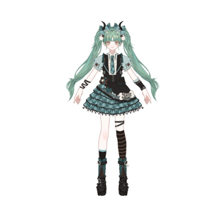 久命猫初音cos服女印象裙洛丽塔漫展套装万圣节Lolita正品蛋糕裙