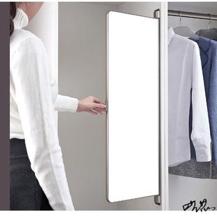 衣柜推拉镜子柜内折叠镜可推拉平开门隐藏内置隐藏式家用试衣镜
