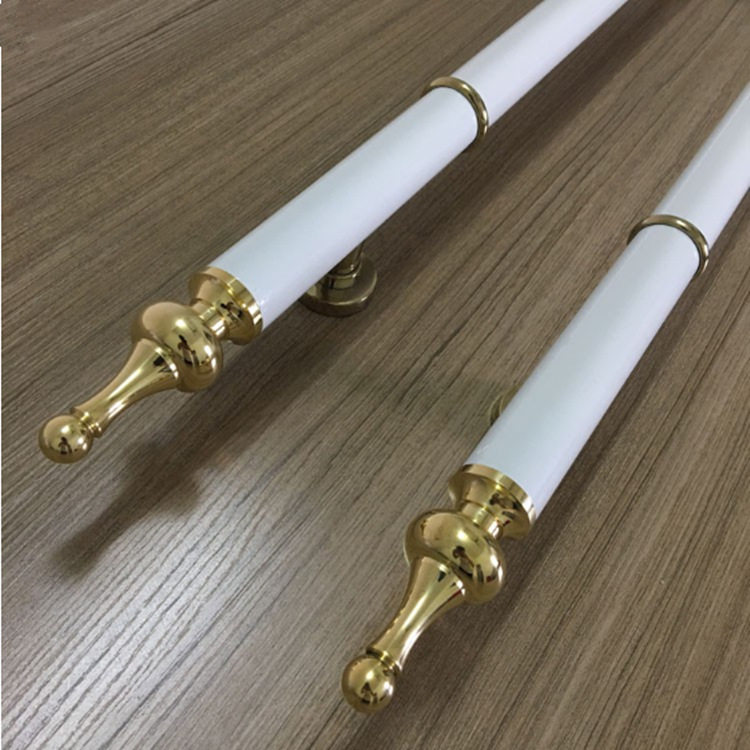 玻璃门拉手不锈钢方管门把手大门推拉门写字楼哑黑钛玫瑰钛金银色