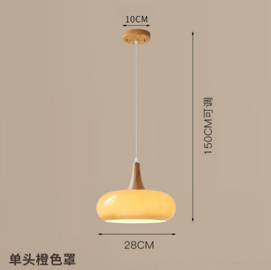 走廊过道灯简约现代奶油风入户玄关灯日式原木吸顶灯衣帽间阳台灯
