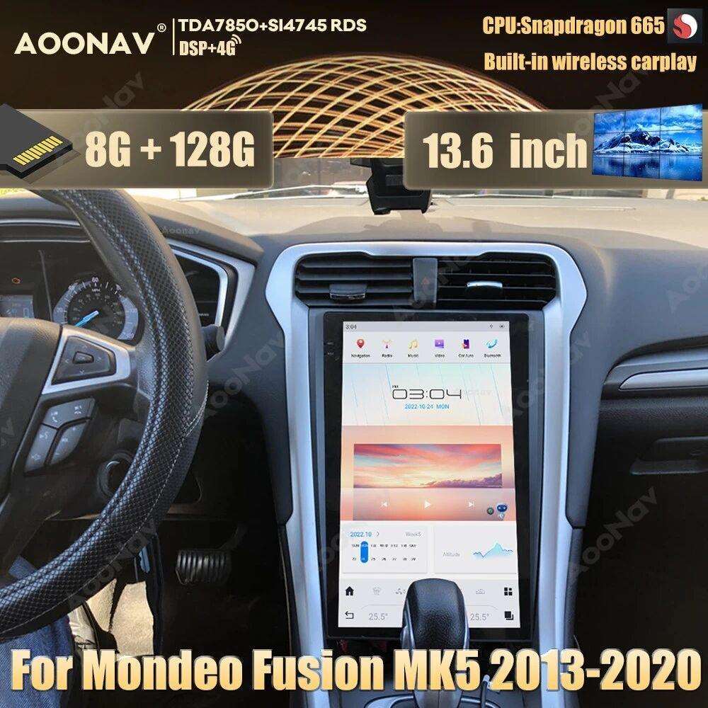 适用于福特蒙迪欧FusionMK52013-2020中控显示大屏幕导航改装