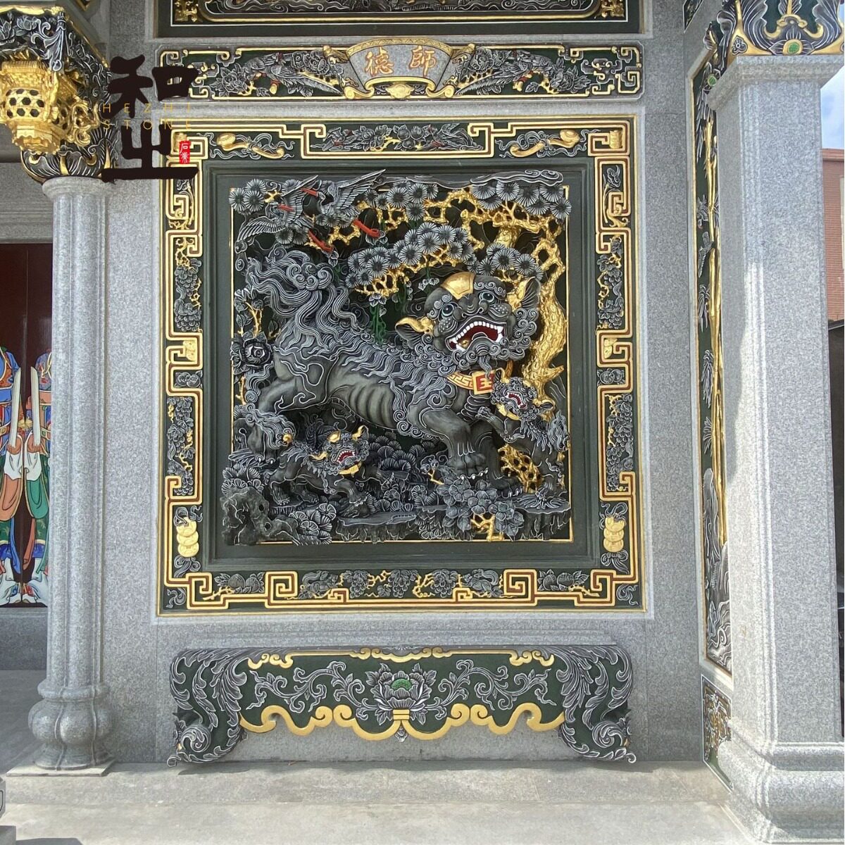 精雕青石浮雕璧堵祠堂墙面浮雕壁画雕刻精湛工艺品质好