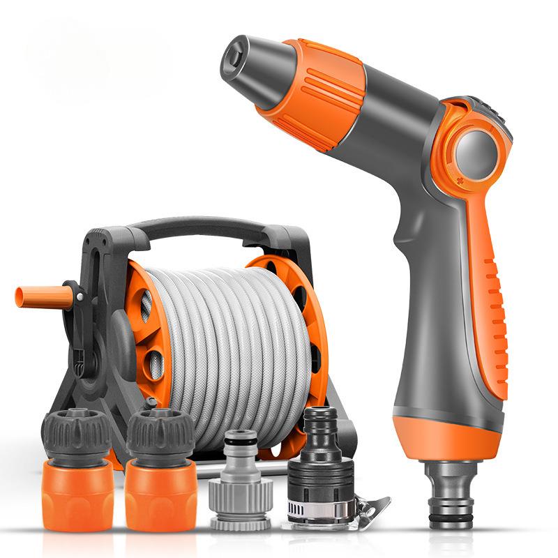 奥瑞驰洗车高压水枪家用增压喷头水管软管收卷器浇花浇菜雁冰