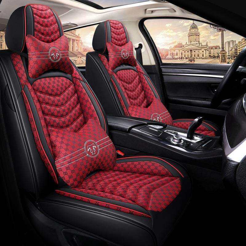 2020新款汽车坐垫夏季专用座套四季通用亚麻布艺全包围网红座椅垫