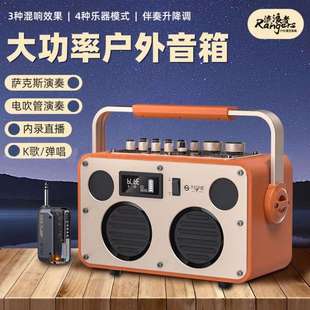 不见不散S3流浪者便携式高端专业户外K歌麦克风音响一体自带声卡