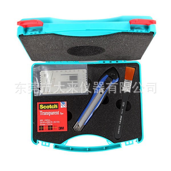 BEVS2203多功能划格板湿膜厚度附着力导格规表面涂层测试板百格板