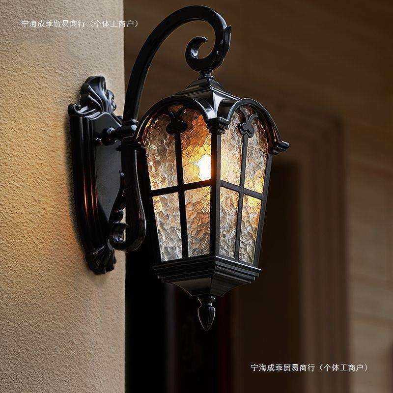 户外壁灯太阳能壁灯防水阳台别墅室外欧式仿古露台大门庭院灯