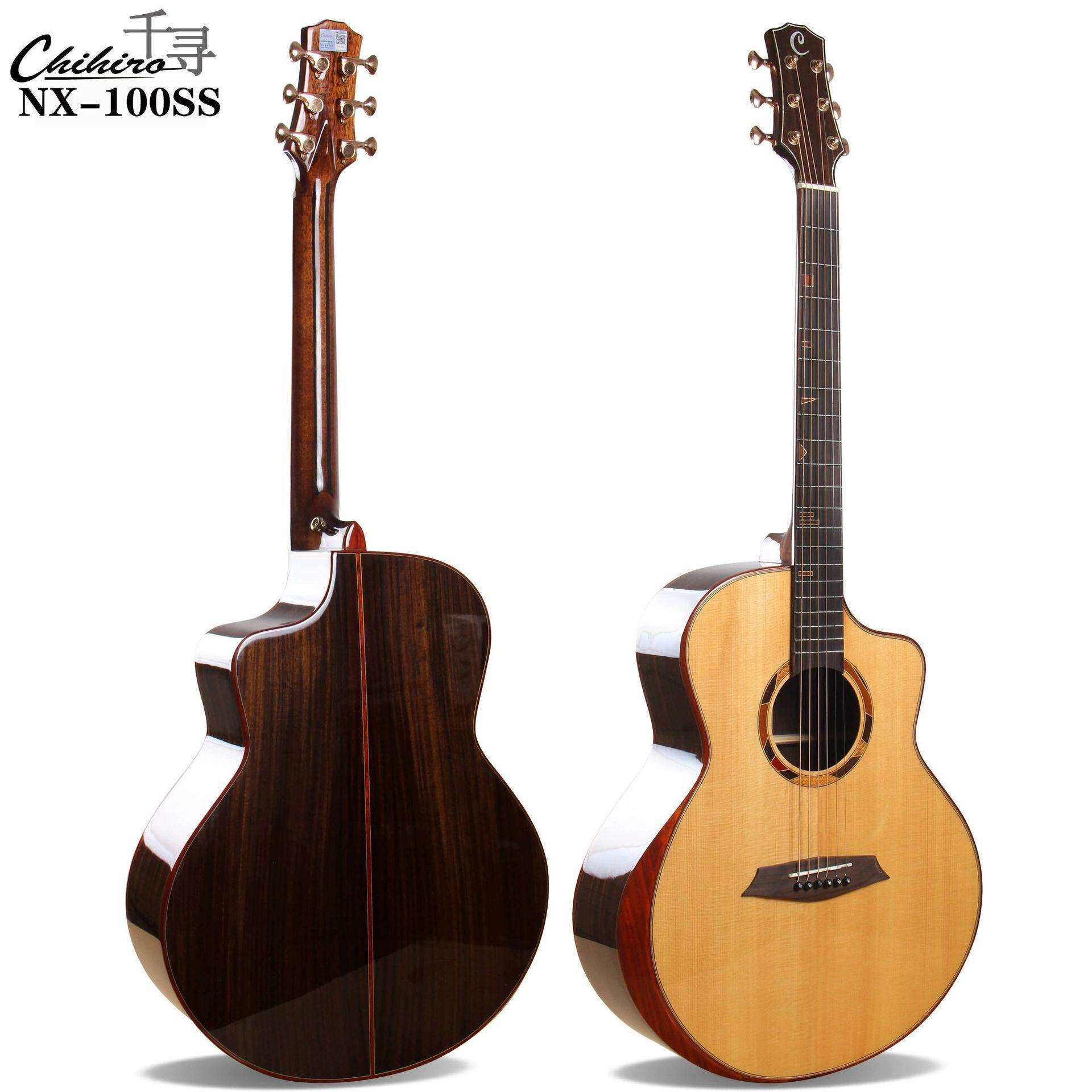 优质吉他全单41寸云杉玫瑰木电箱民谣木吉他学习专业演奏乐器