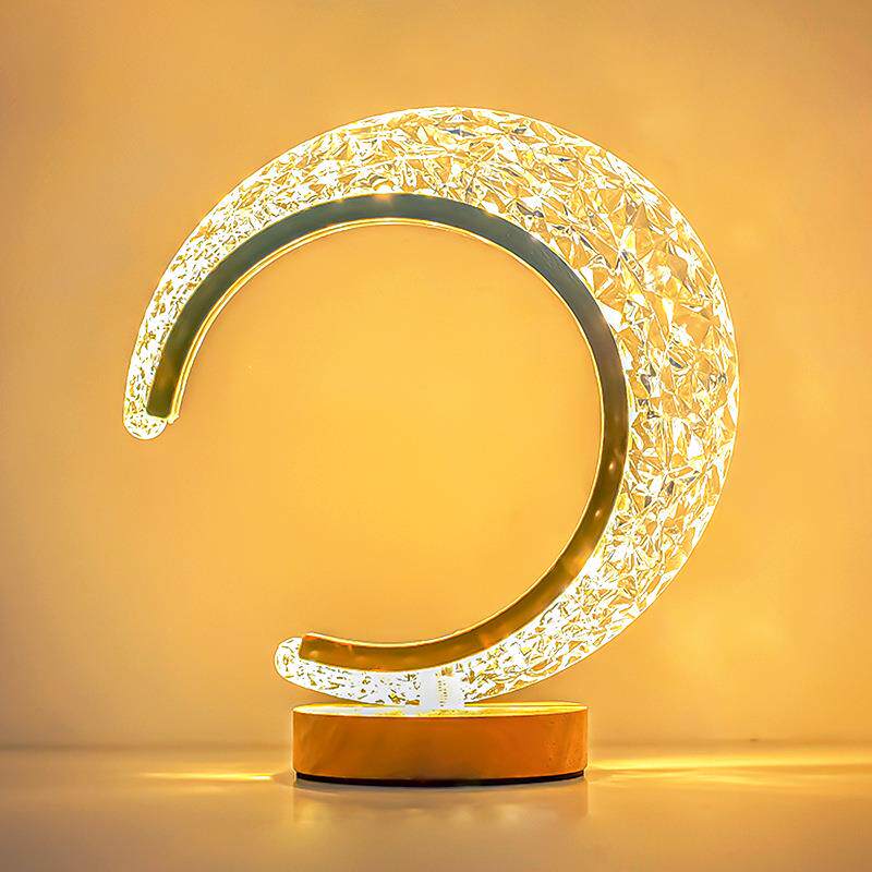 创意台灯卧室睡眠床头灯轻奢高级感遥控小夜灯月亮星星氛