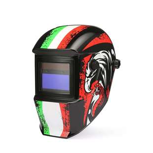 ALOE 黑色贴花自动变光焊帽防飞溅可调节保护面罩 432E轻便头戴式