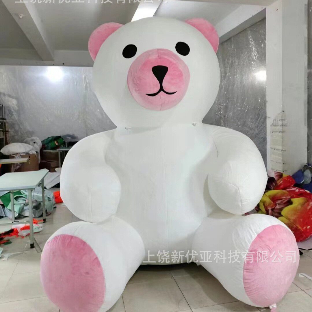 大型充气气模开业吉祥物广告活动抱抱熊卡通模型行走人偶美陈
