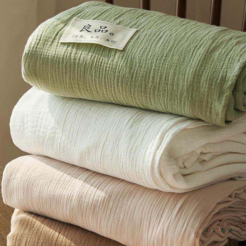 棉质双层纱被套单件100棉质被罩纯色学生宿舍150x200x230三四件套