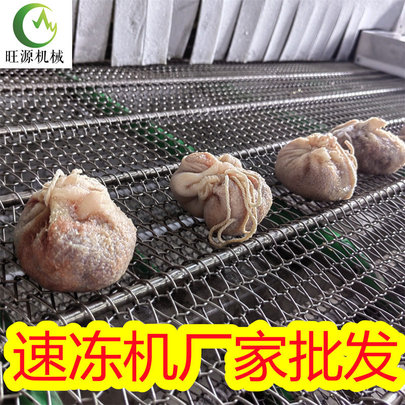黄桃海鲜蔬菜流态化隧道速冻机