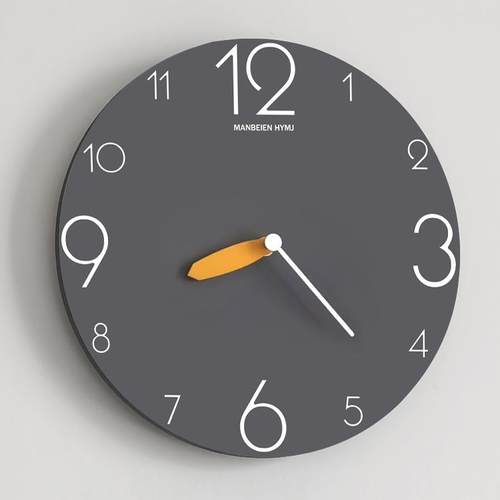 钟表挂钟客厅家用时尚免打孔现代时钟挂墙石英钟艺术简约2025新款