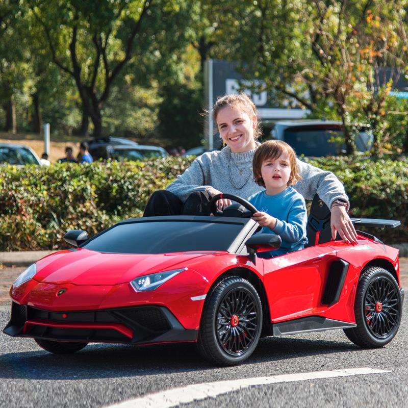 双座兰博儿童充电自驾电动汽车大号四轮亲子宝宝可坐大人玩具车童