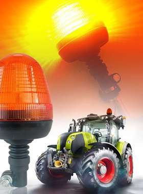 60LED工程车频闪灯60w汽车校车重工机械农用机械警示爆闪灯12~24V