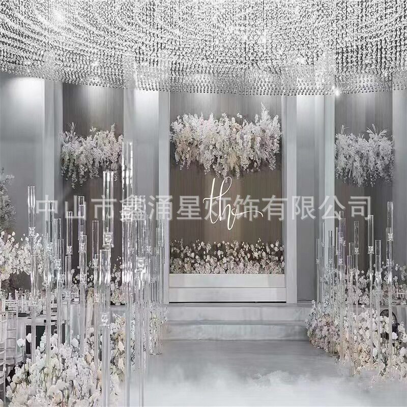 新款5头婚礼路引灯结婚礼堂场地布置品橱窗节日装扮道具路引灯