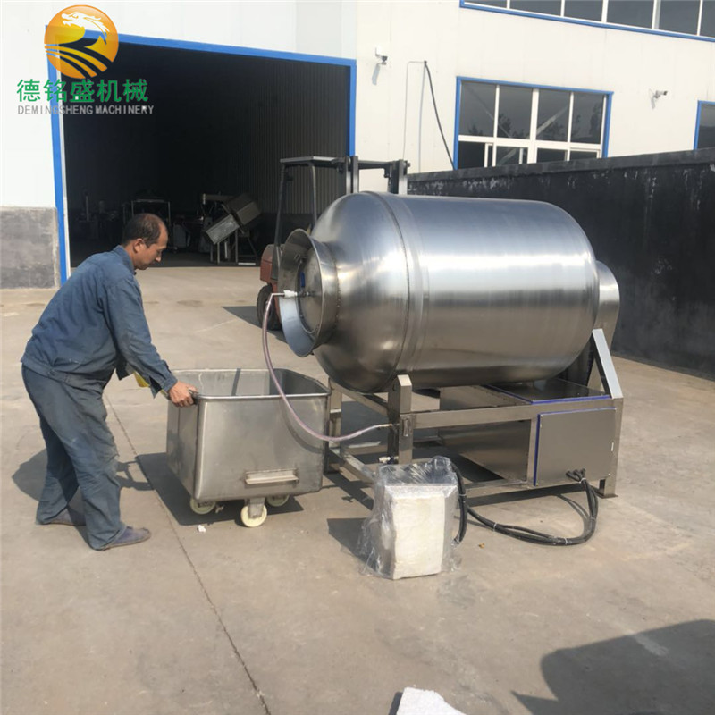 电动出料的鸡排腌制机肉制品真空滚揉机