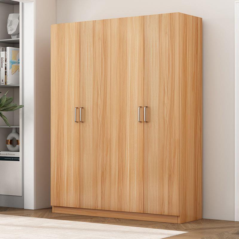 多层衣柜家用卧室出租房用收纳储物柜简易组装家具实木质阳台衣橱