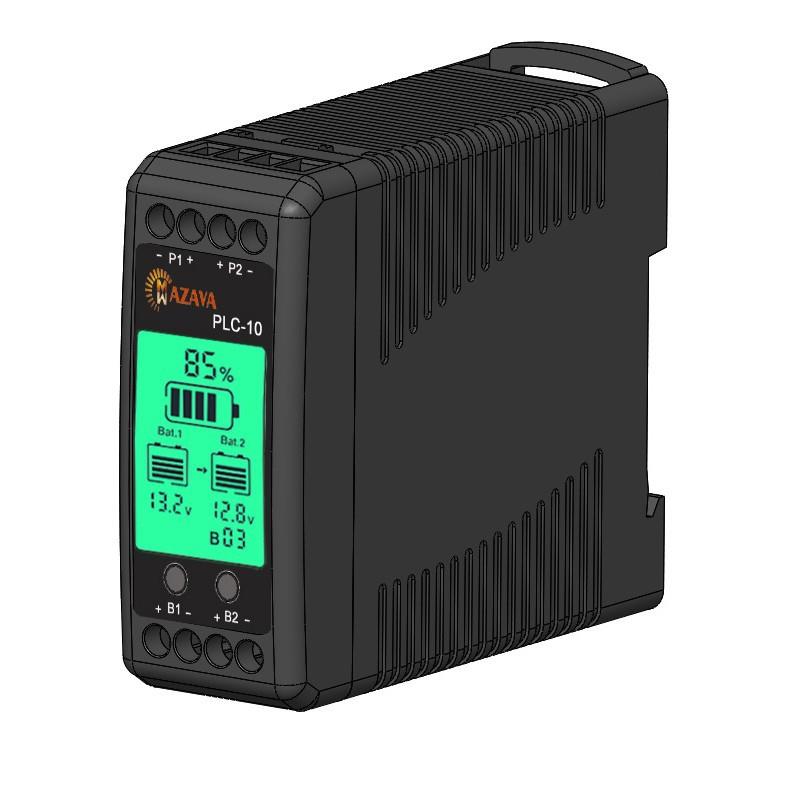 PLC-10电瓶均衡器1224V串联锂离子蓄电池平衡铅酸磷酸铁锂显示