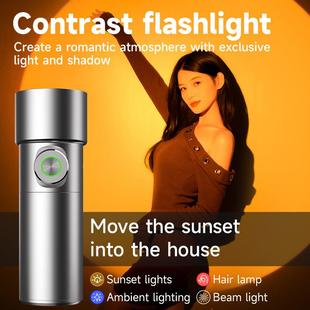 摄影手电筒造影灯插片可磁吸造型手电光效束光筒摄影便携大功率